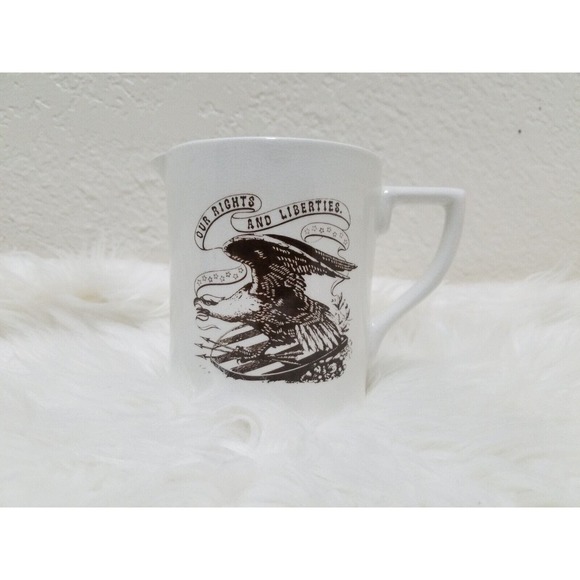 Our Right and Liberties 1/2 Pint Pitcher Staffordshire England Measuring Cup - Picture 8 of 8